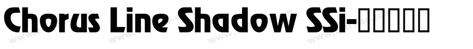 Chorus Line Shadow SSi字体转换